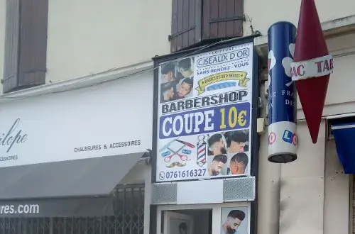 Ciseaux d'or coiffure